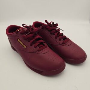 Reebok Freestyle‎ Low Classic Women's US 8 Burgundy Merlot Leather Classic Retro